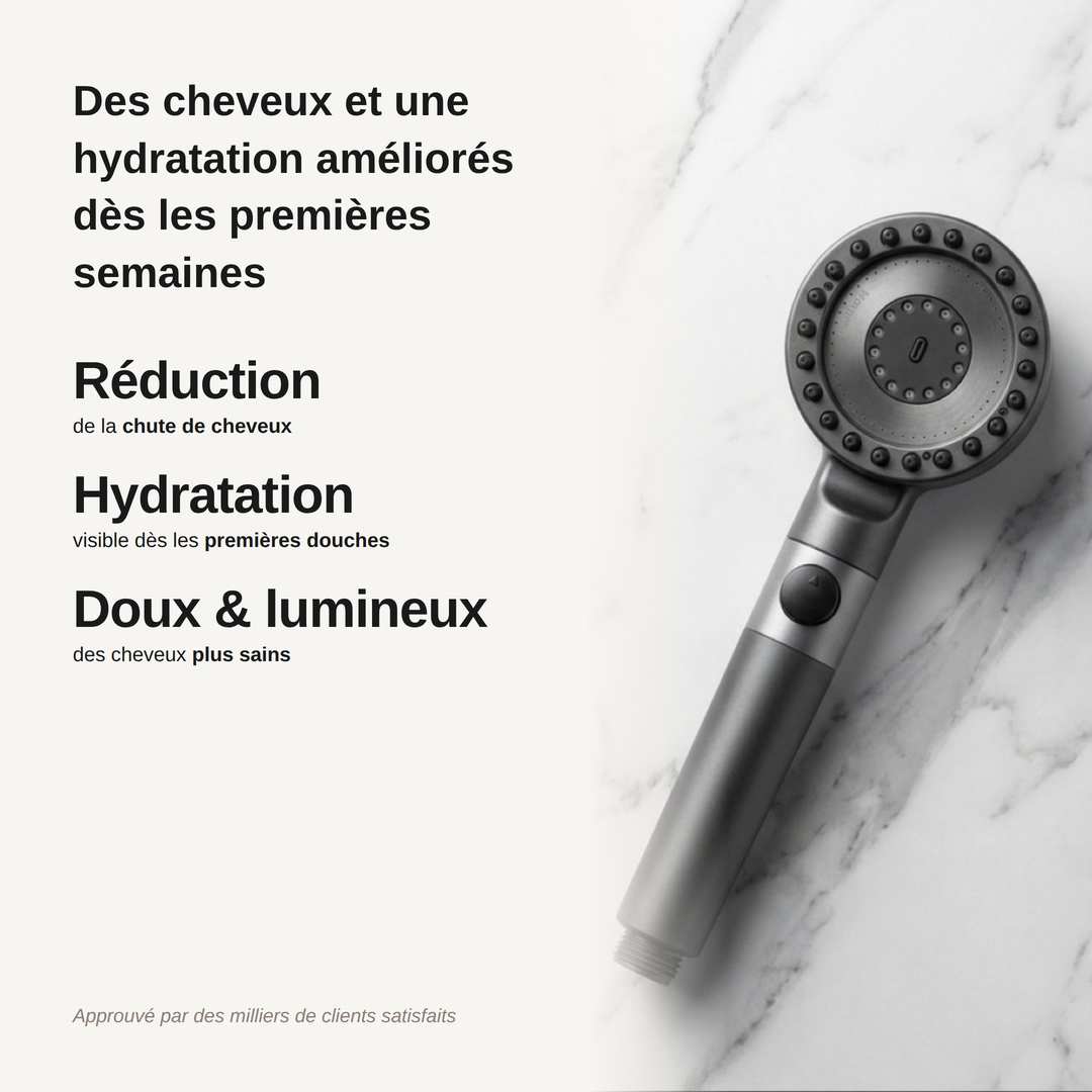 LE POMMEAU DE DOUCHE FILTRÉ