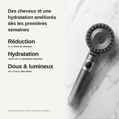 LE POMMEAU DE DOUCHE FILTRÉ